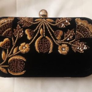 customized embroidered clutches