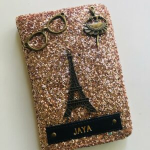 glitter passport cover