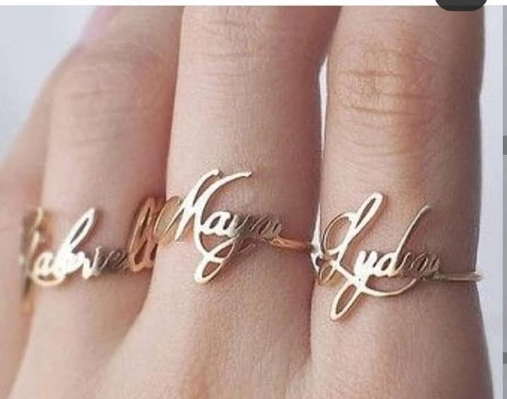 Couple Name Ring - Personalized Ring with Two Names | FARUZO