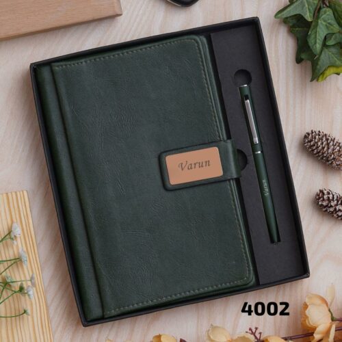 Customized Green string diary