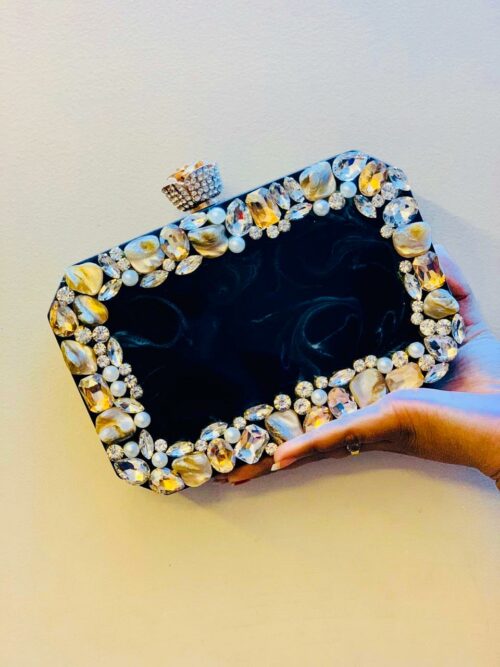 Marble clutch with name