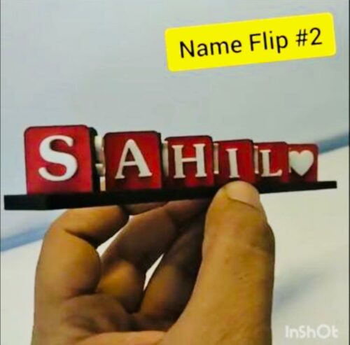 Name Flip Flop key ring