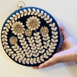heavy embroidered customized clutches