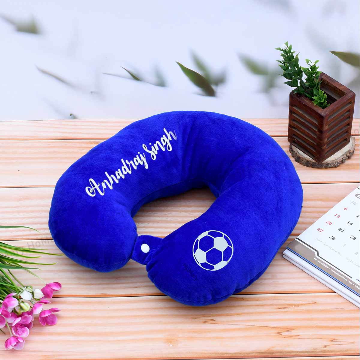 Customized Neck Cushion Travel Pillow With Eye Mask Travel Combo 
