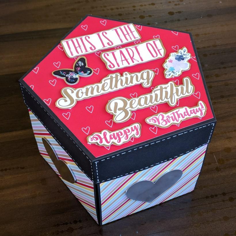 DIY Birthday Box Cake With Number Anniversary Explosion Box - Etsy Israel