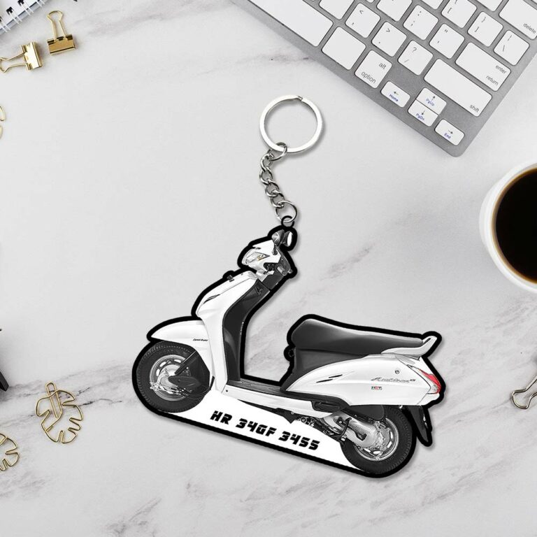 Customized Scooty Keychain Personalised Keychains