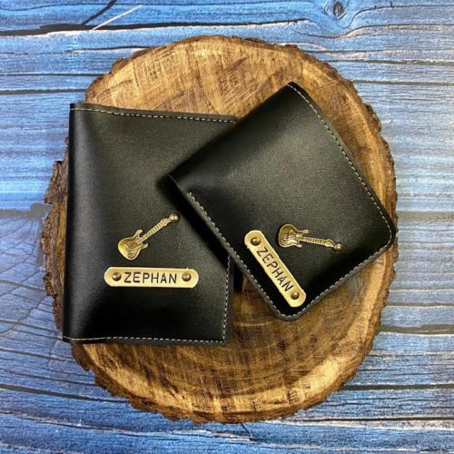 Customized Men Wallet and Passport Cover Combo