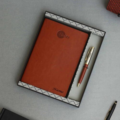 customzed diary and pen