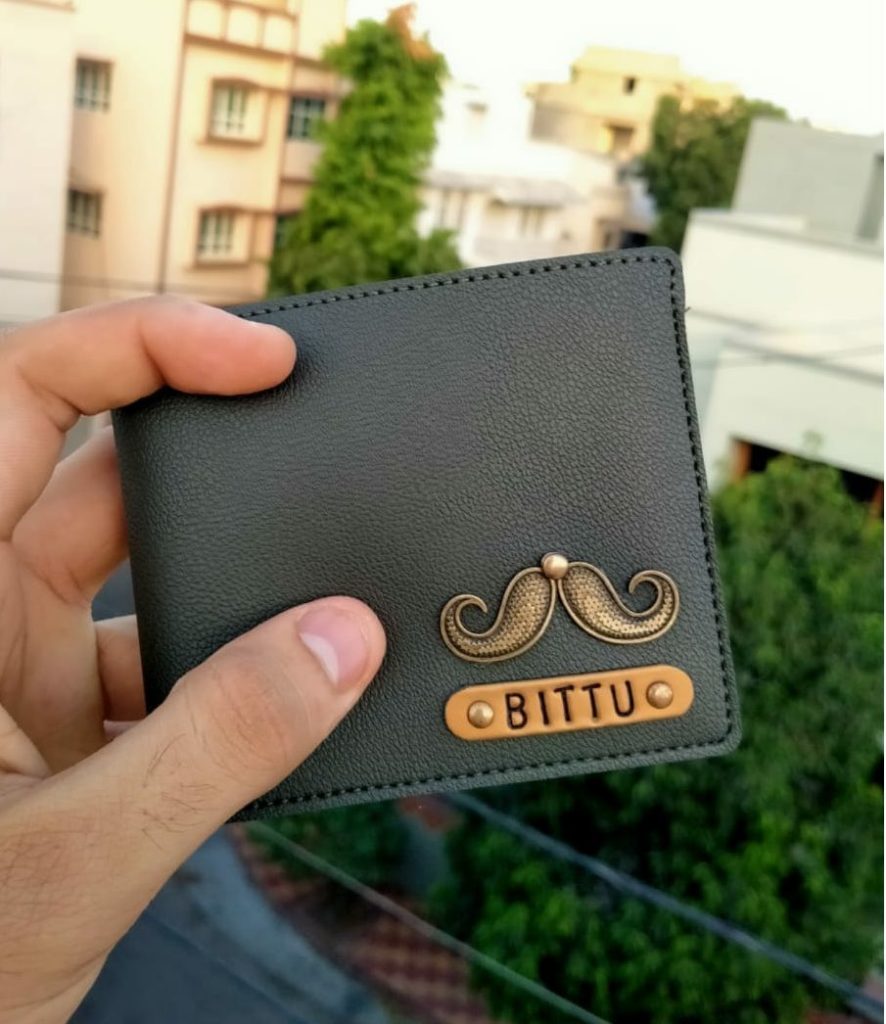 Customized Green Men's Wallet HoMafy