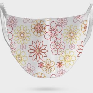 Flowers Print Face Mask