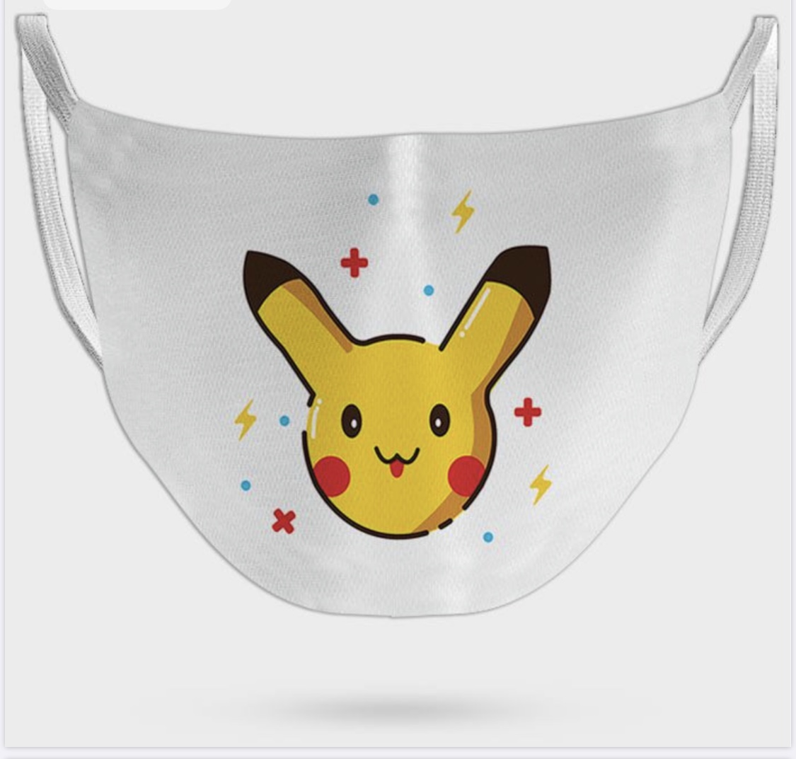 Pikachu Face Mask Homafy