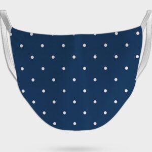 Blue Dotted Print Face Mask