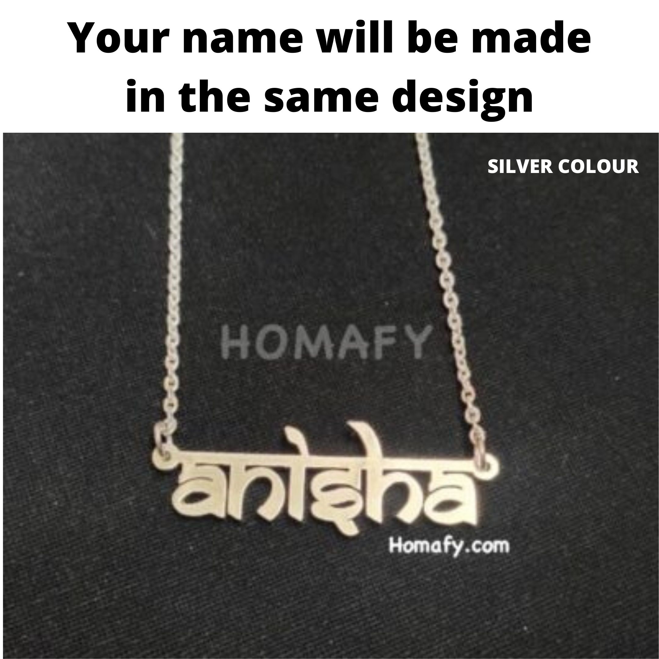 Gold Plated Name Pendant Homafy