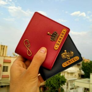 Customized Red Men's Wallet