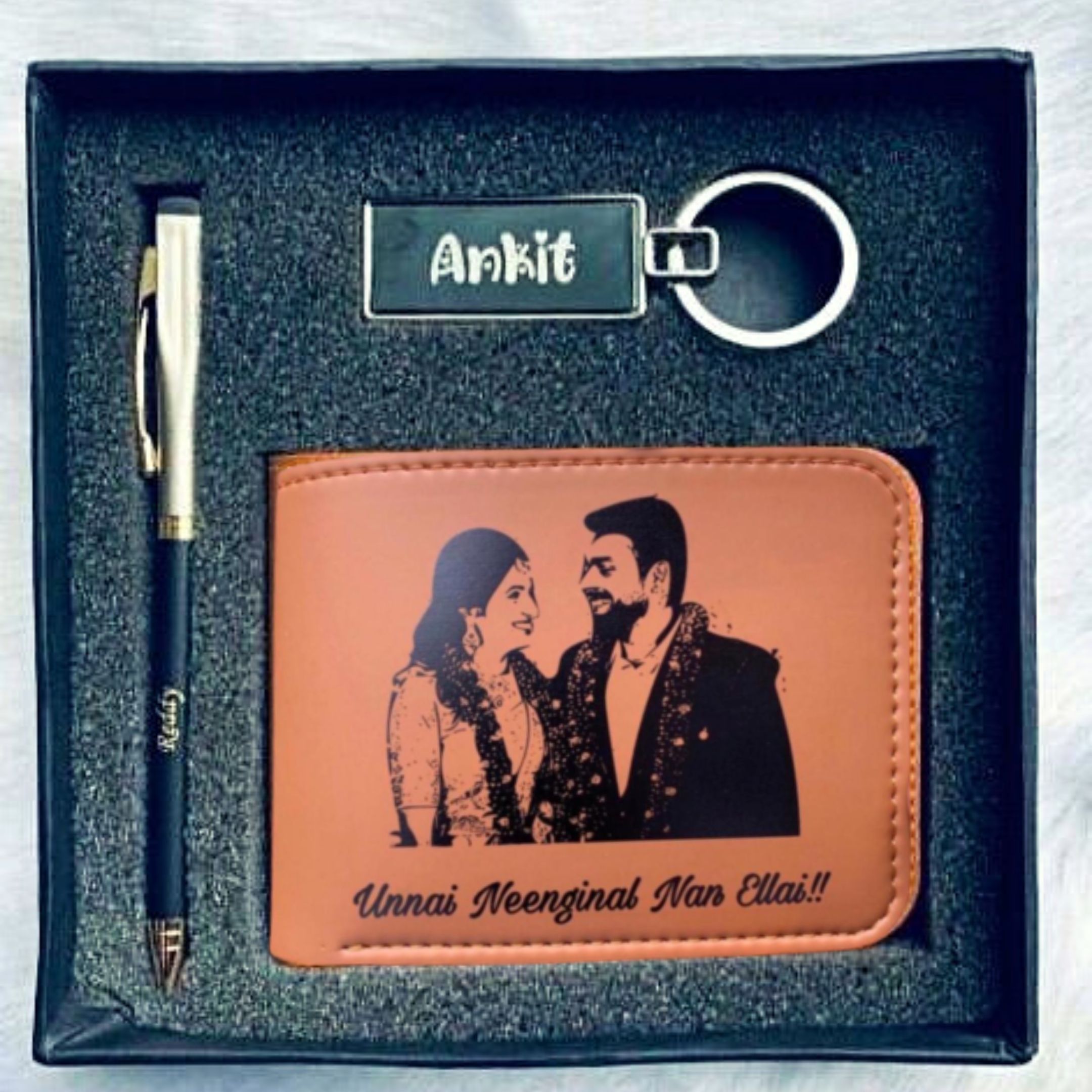 Customized Sketch Wallets  Gift For Couple  Gift For Brother  VivaGifts