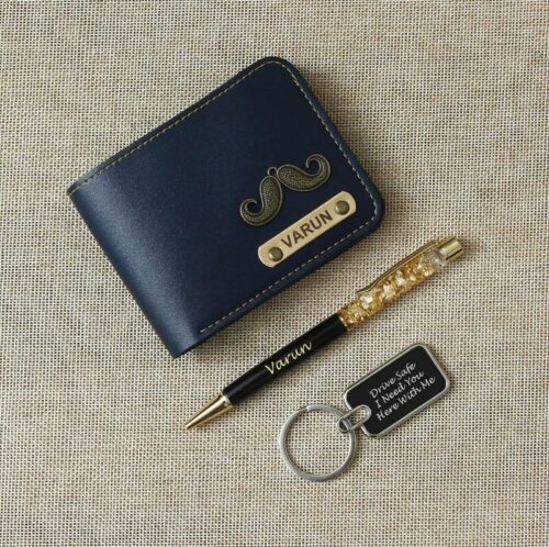 Birthday wallet combo with pen and keychain