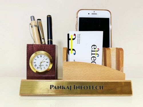 Pen holder office with firm name