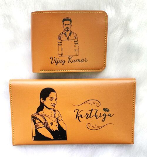 Couple Printed Wallet