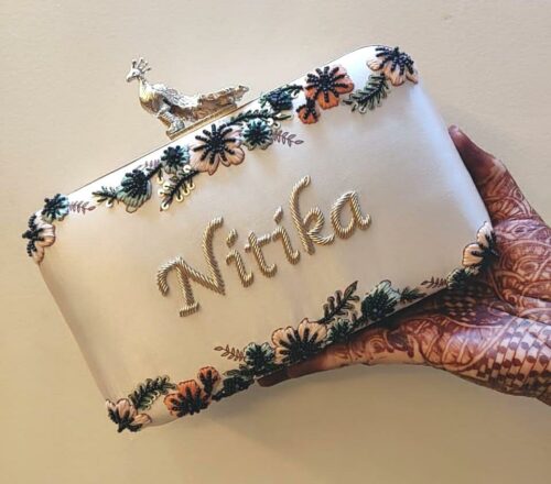 Customized Embroidered Clutches