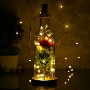 LED Rose Bottle Lamp 1