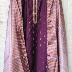 Women's Chanderi Partywear Sequins Worked Silk Suit