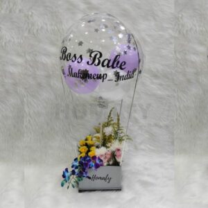 Flower bucket with Balloons