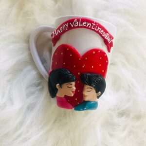 Happy Valentine's Day Orange Mug