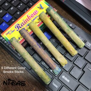 Pack of 5 Rainbow Holi Smoke Colorful Sticks