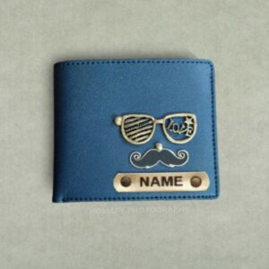 blue leather wallet for men