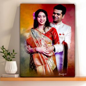 wedding gift for firnd | Gift for girl | Oil painting for wall |