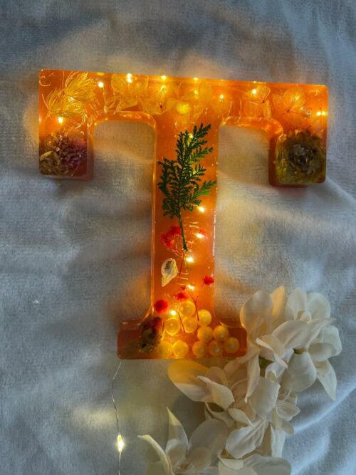 personalised led resin letters