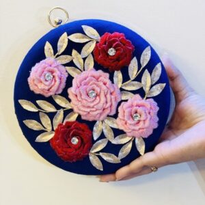 Floral Circular Customized Clutches