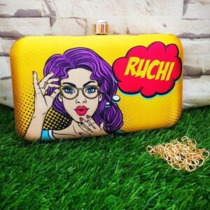 Customized Pop Art Graphic Clutches