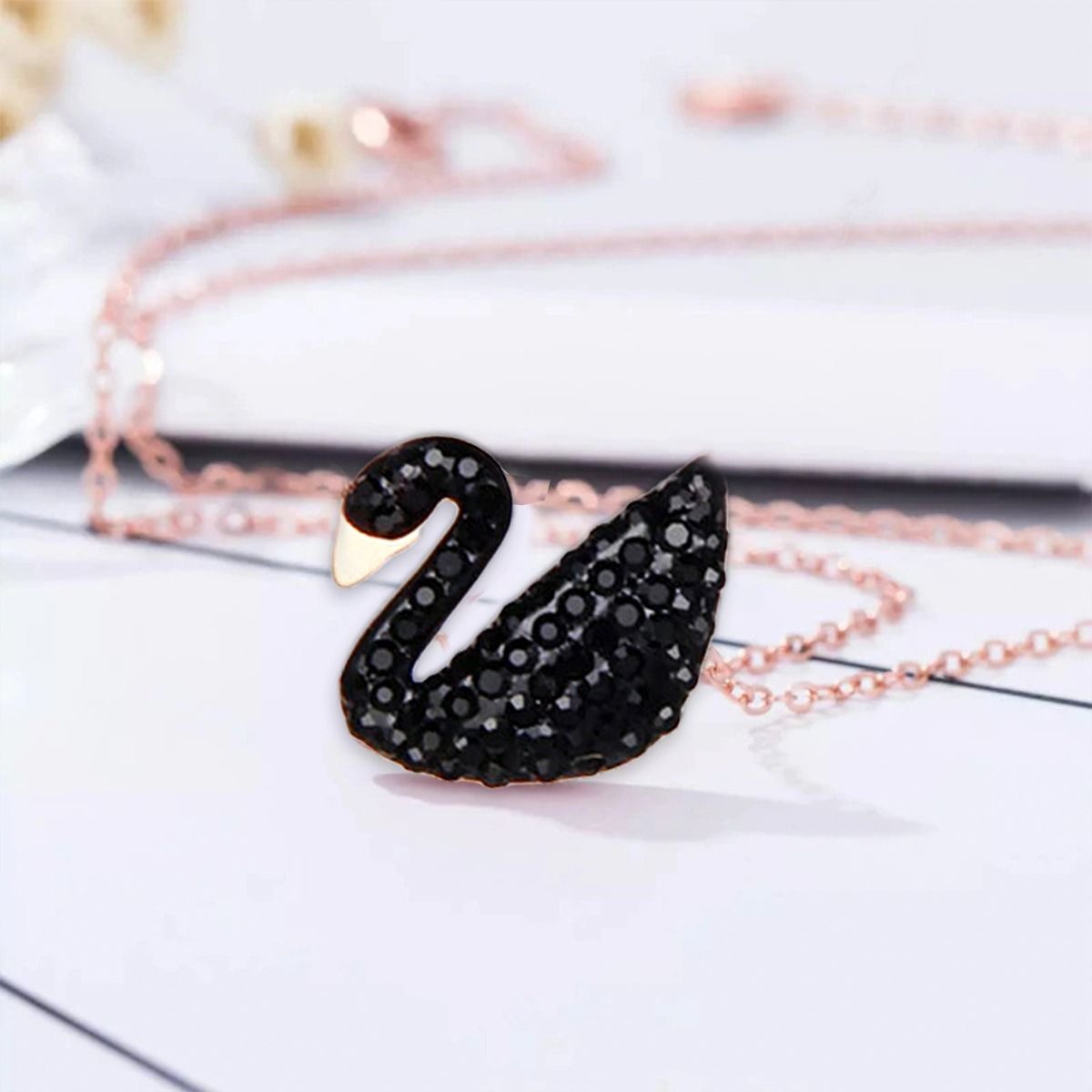 Buy SWAROVSKI Dancing Swan Crystal Earrings | Shoppers Stop