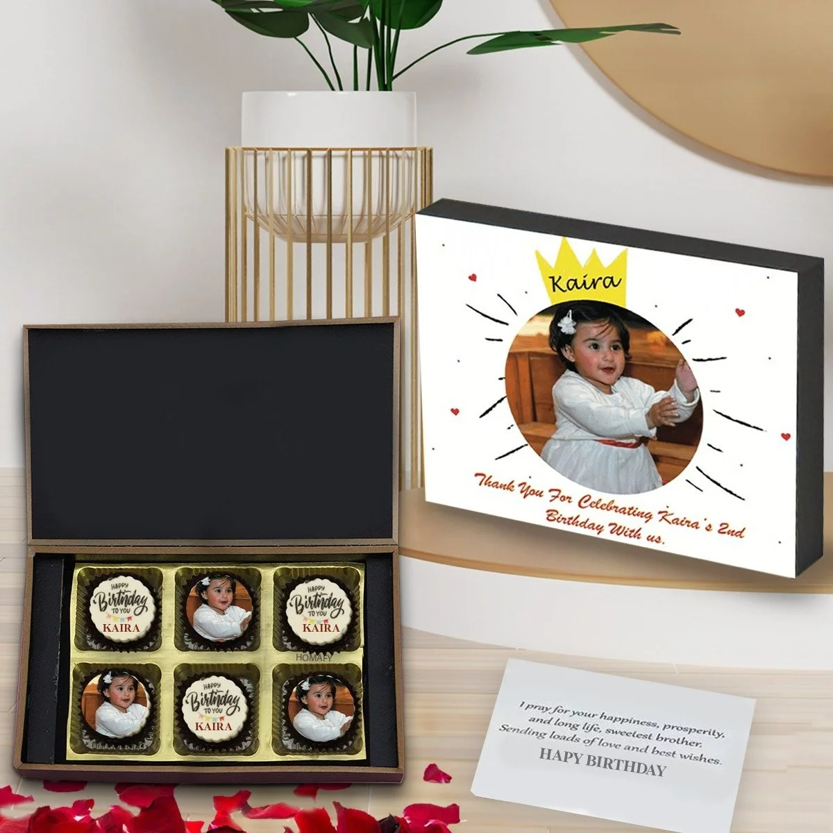 Best Dodha Burfi and Dry Fruit Bites Birthday Gift Box Online