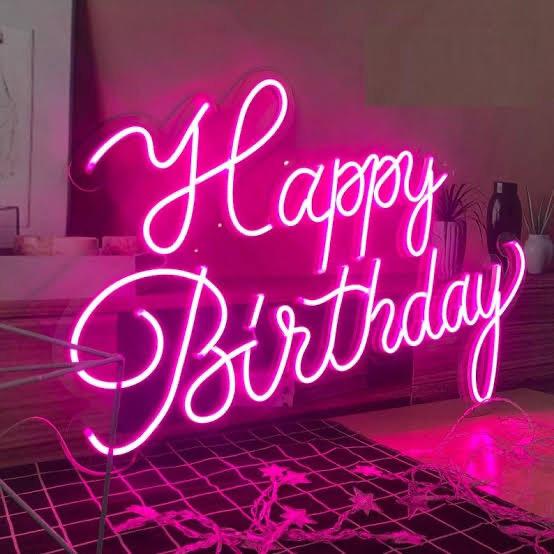 Happy Birthday LED Neon Sign