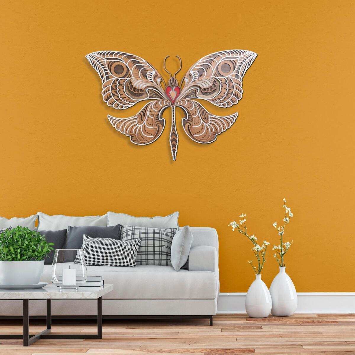 Buy 3D Butterfly Metal Wall Art Online in India @ Best Price – The Next  Decor