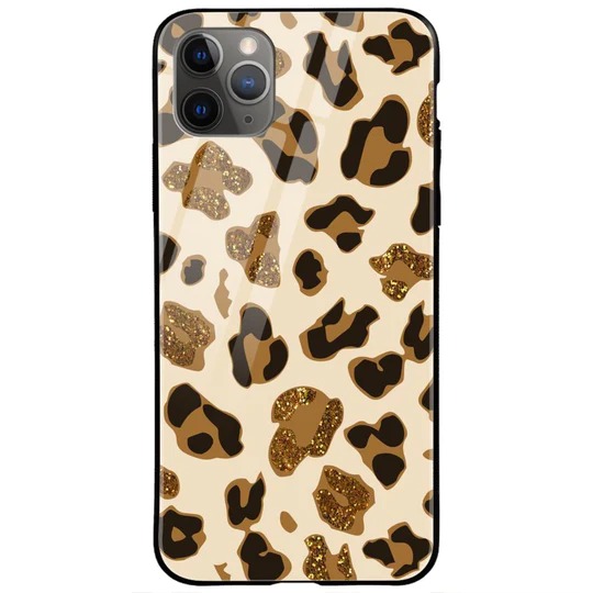 Animal Print Glass Phone Case | Leopard Print Mobile Covers