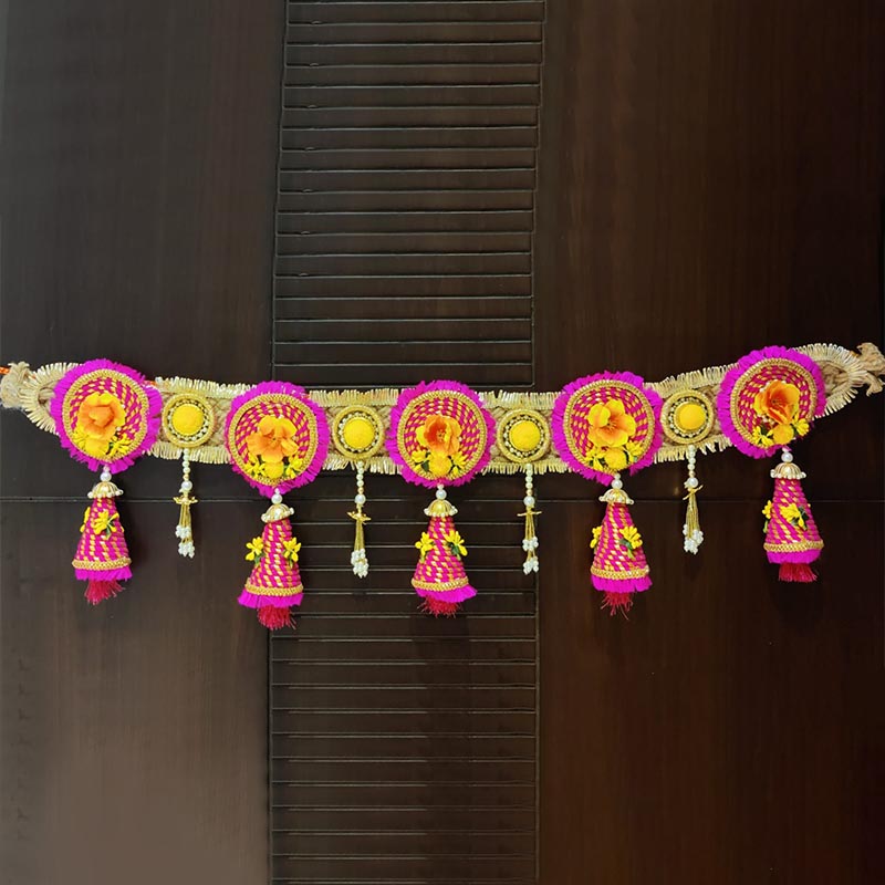 afarza Artificial Flower Toran Garlands Handmade Bandhanwar Door Hanging  HomeTraditional Wall Decoration Diwali