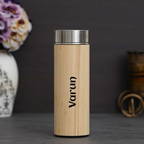 Bamboo bottle with tea infuser