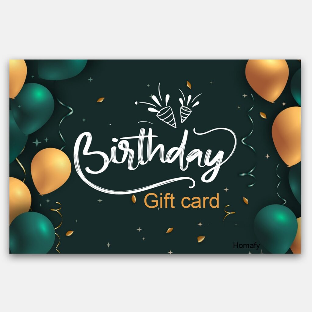 Gift Card For Birthdays Customized Birthday Gifts Homafy