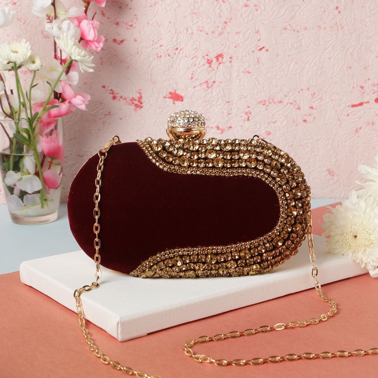 Customized Bridal Clutch  Handbag with Name - Homafy