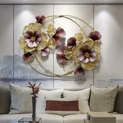 Red floral Wall art