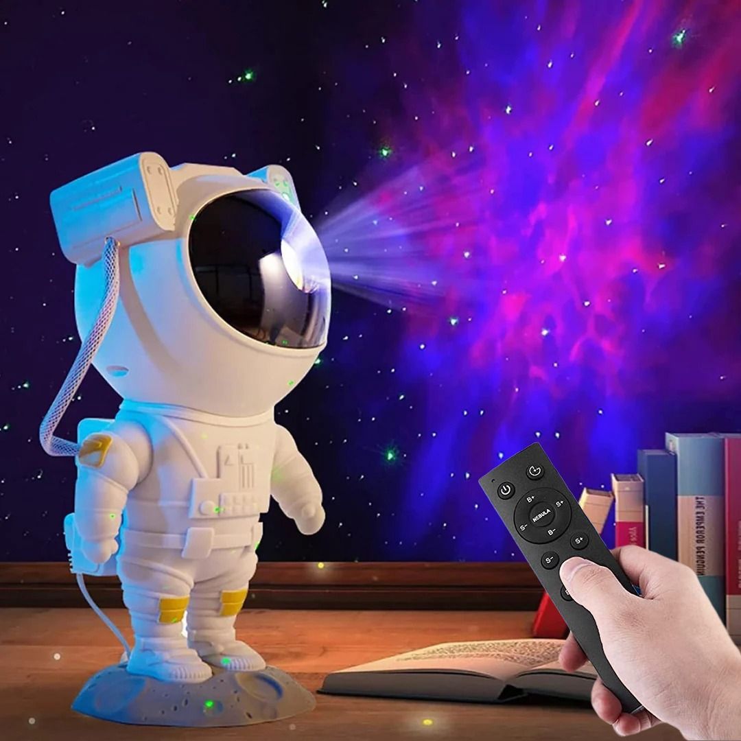 Astronaut Galaxy Light Projector, Space Buddy Projector Night Light for  Bedroom with Remote Control and Timer, Astro Alan Star Ceiling Projector  for
