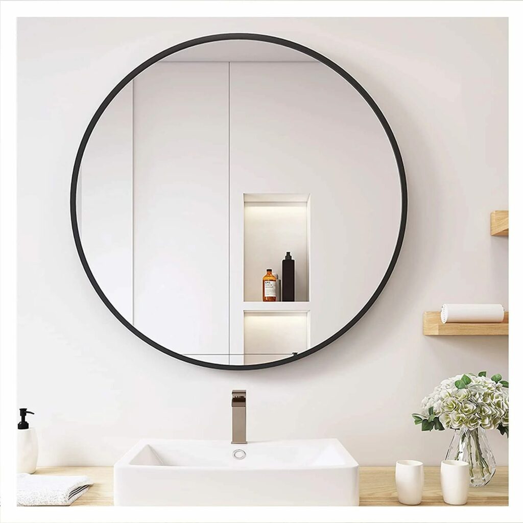 Black Round Mirror Luxury Mirrors Mirror Decor Mirror For Bathroom
