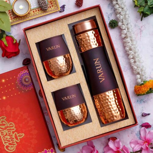 Diwali Cheers Gift Combo Bottle and 2 Glass (1)