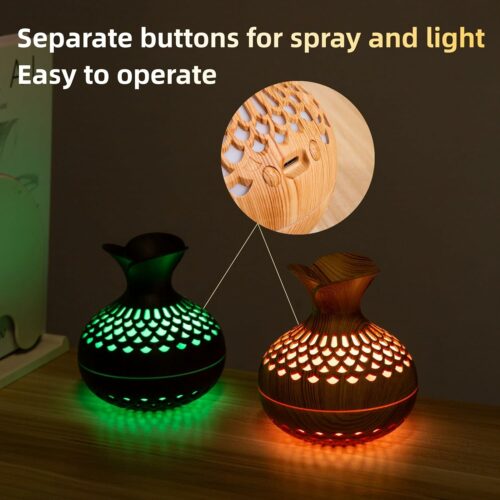 Colorful Humidifier with 2 Mist Modes and 7 Colors