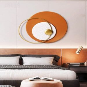Radiant Orange Metal Wall Art (1)