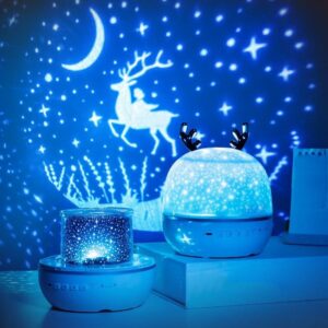 Rechargeable Bluetooth Kids' Projector with 96 Lights and Starry Themes