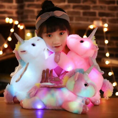 Unicorn LED Light Plush and Soft Toy Pillow